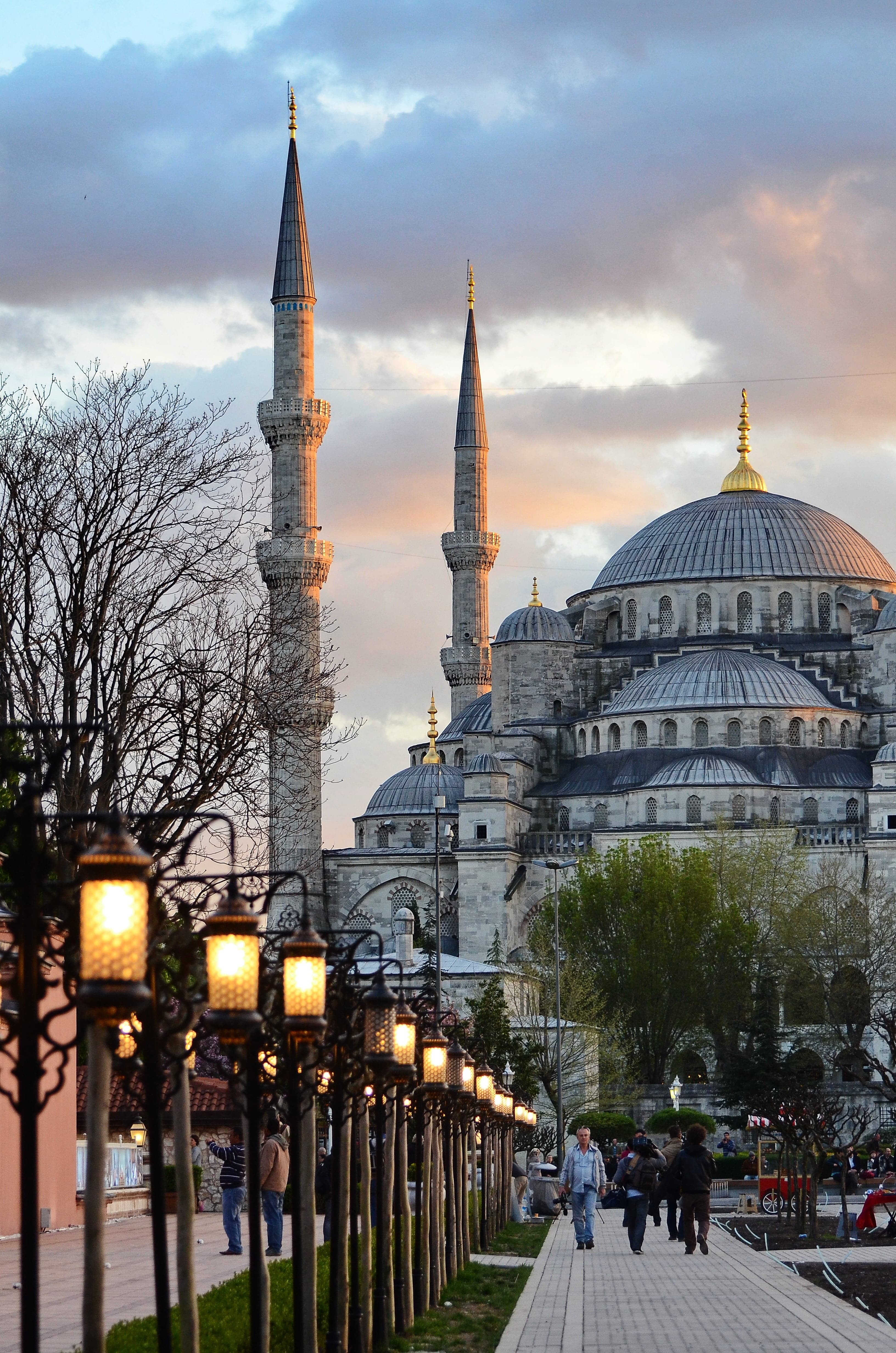 Blue Mosque in Clouds Dream Meaning: Divine Peace & Guidance